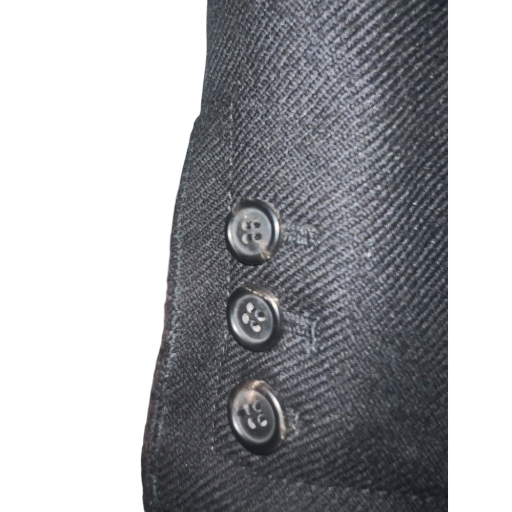 Prada blazer black sz 40 Long Sleeve Office Siren Secretary Minimalist Emo - Picture 10 of 12